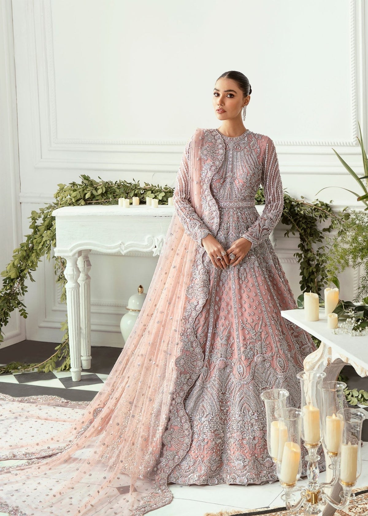 Akbar Aslam - Hyacinth (Sage Green Colour Customised) - Eemie's Studio
