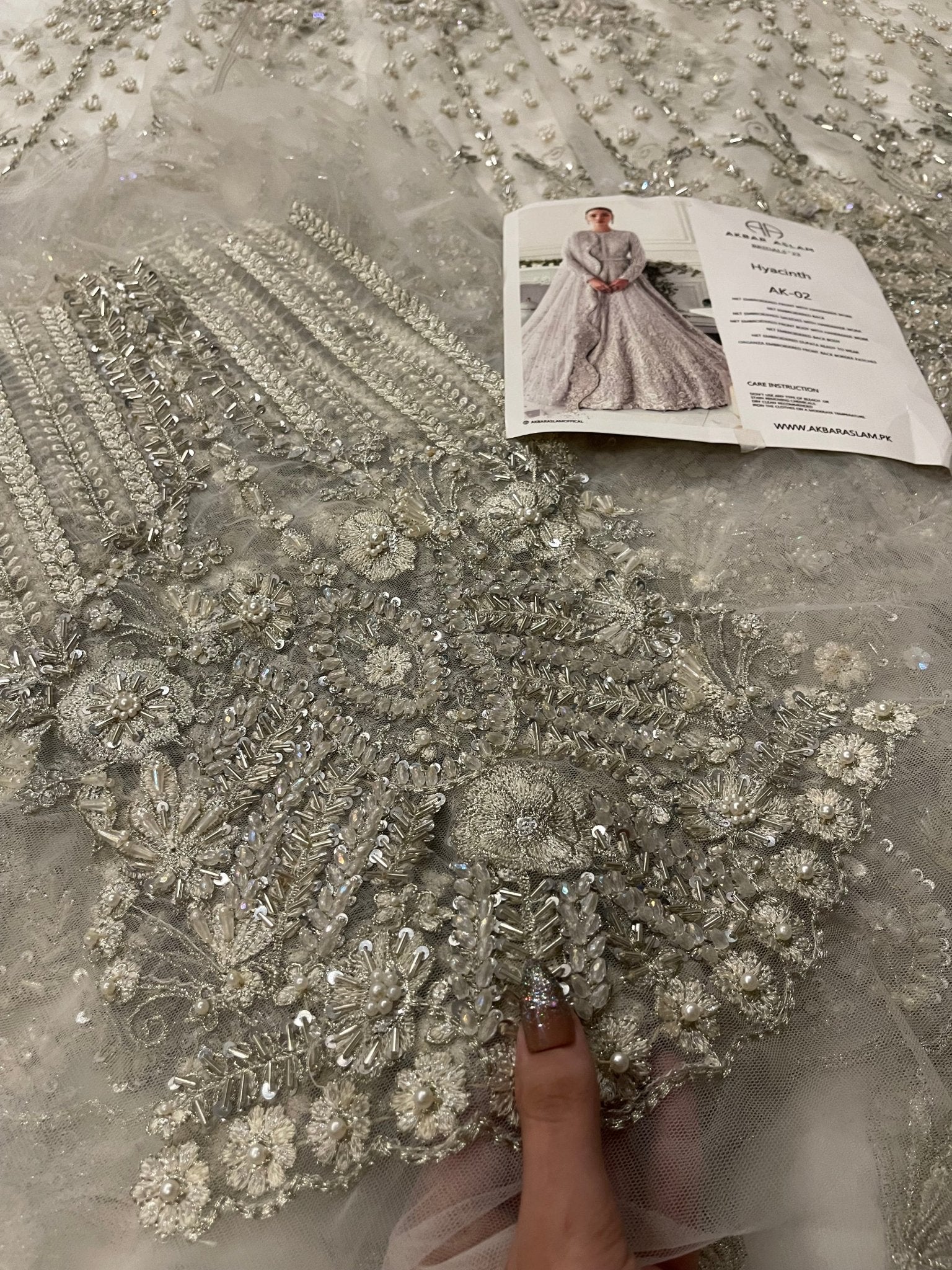 Akbar Aslam - Hyacinth (White Colour Customised) - Eemie's Studio