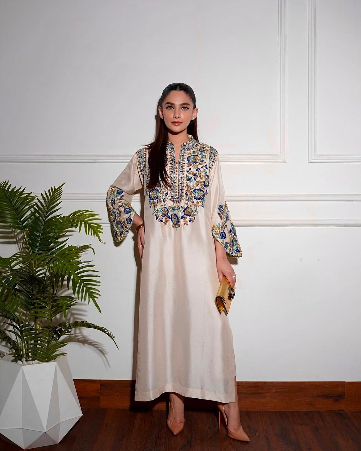 Aleena Khan Designer - White - Eemie's Studio