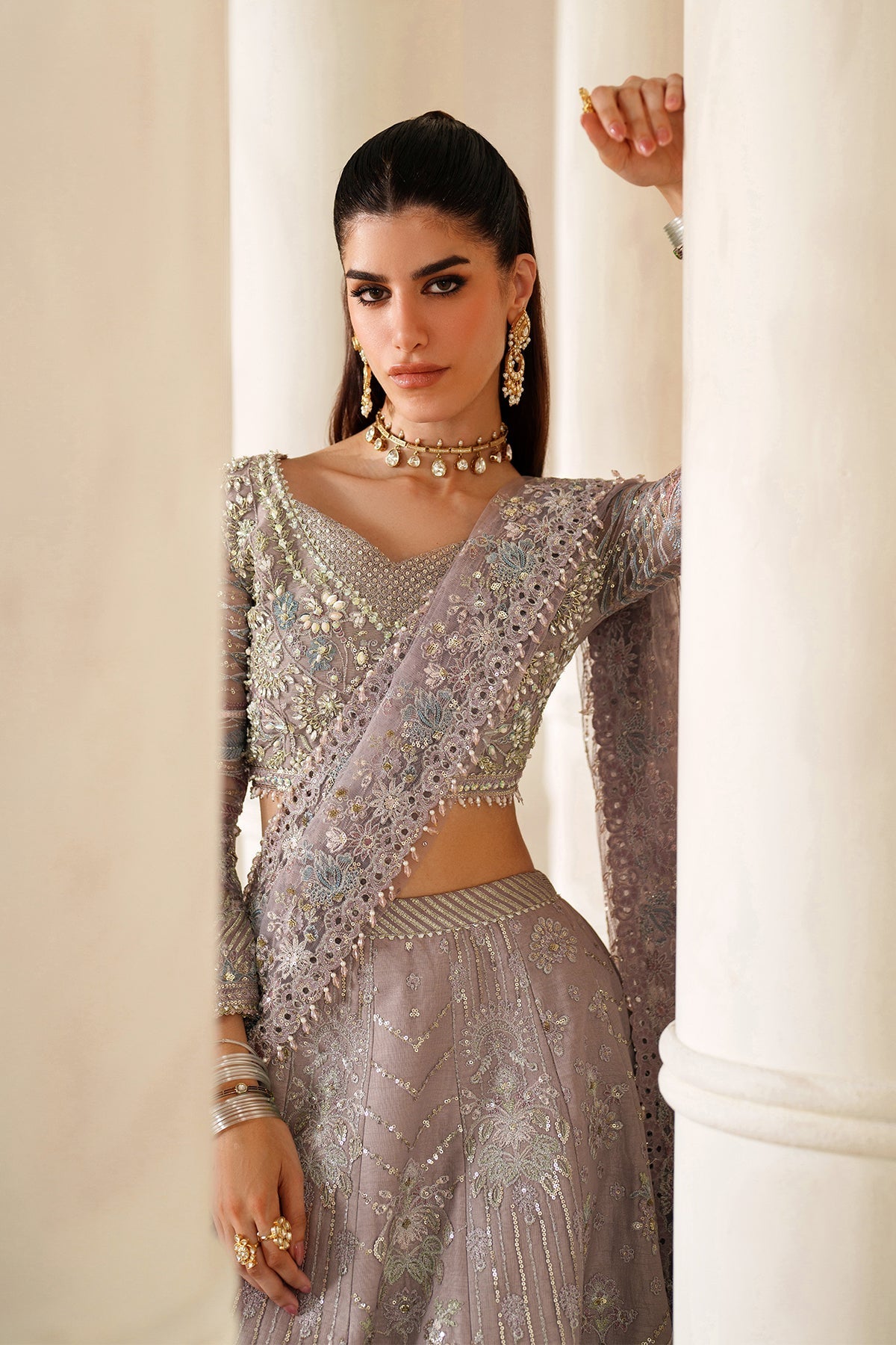 Baroque EMBROIDERED NET CH14-04 - Eemie's Studio