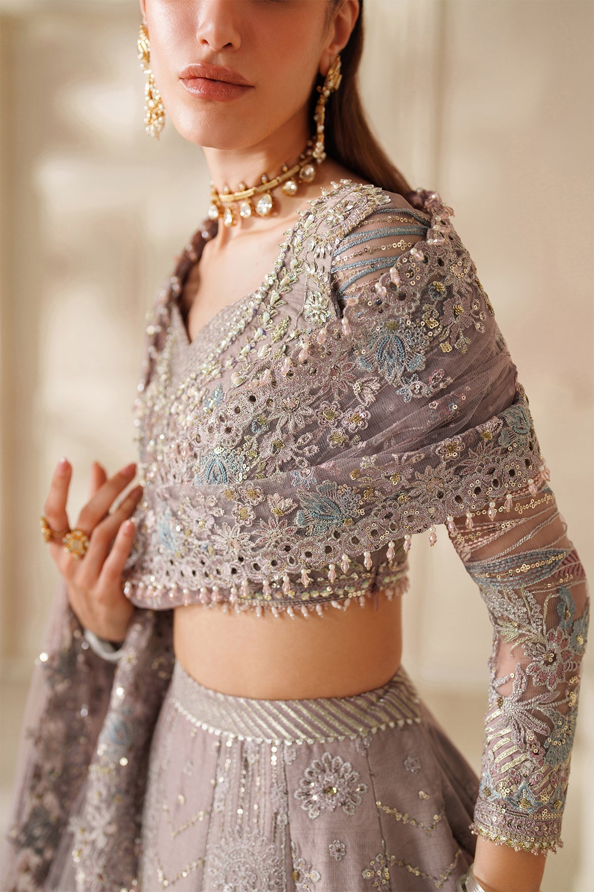 Baroque EMBROIDERED NET CH14-04 - Eemie's Studio