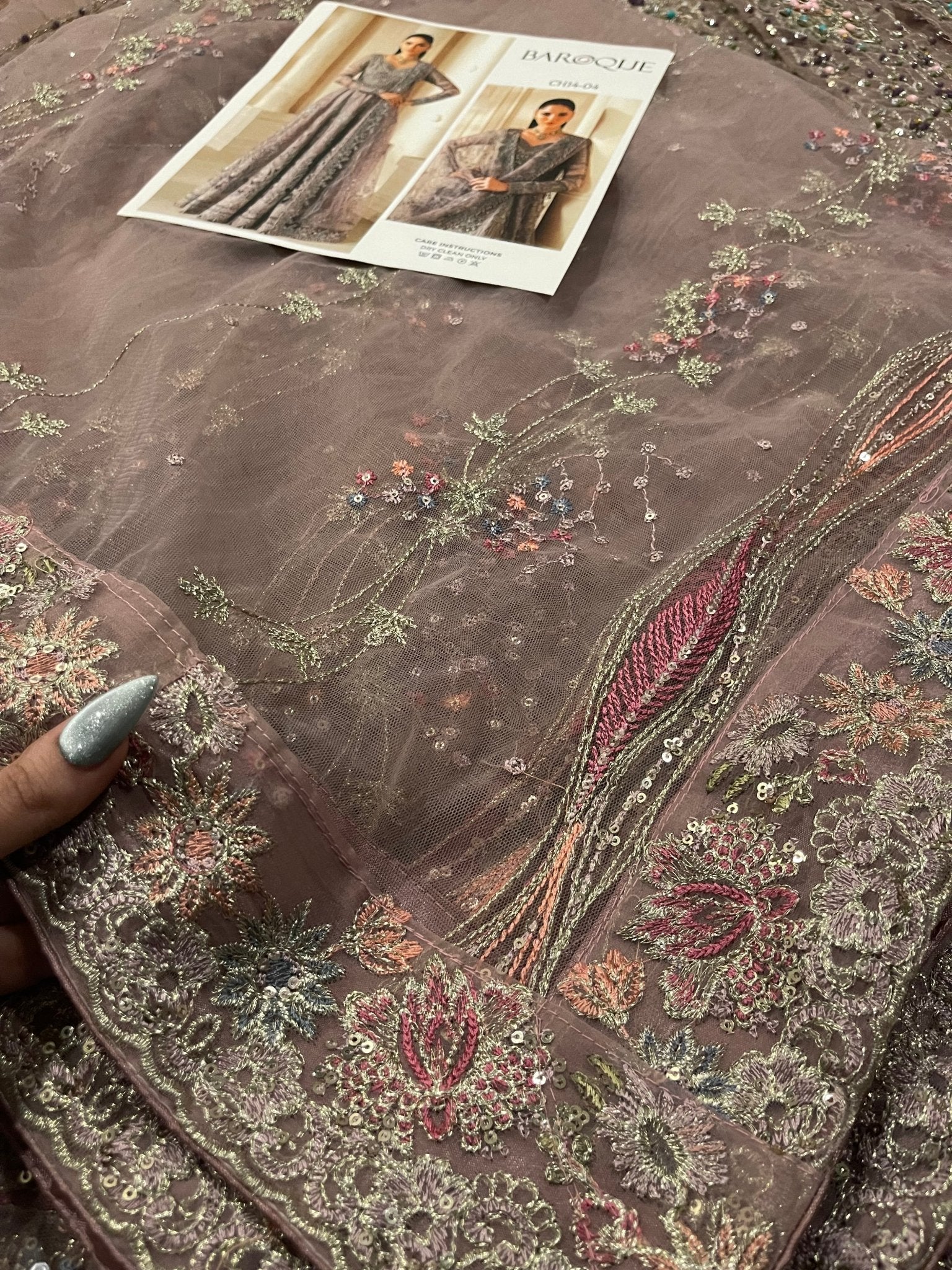 Baroque EMBROIDERED NET CH14-04 - Eemie's Studio