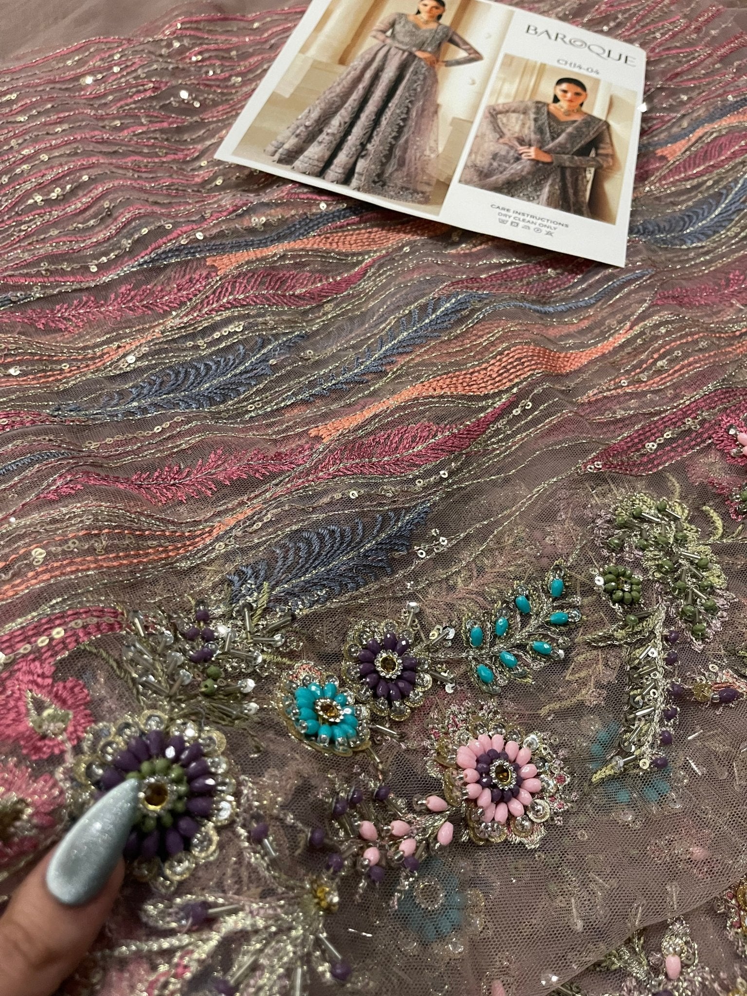 Baroque EMBROIDERED NET CH14-04 - Eemie's Studio