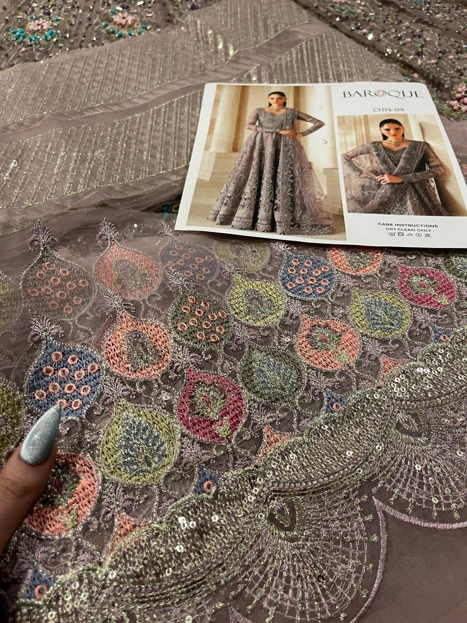 Baroque EMBROIDERED NET CH14-04 - Eemie's Studio