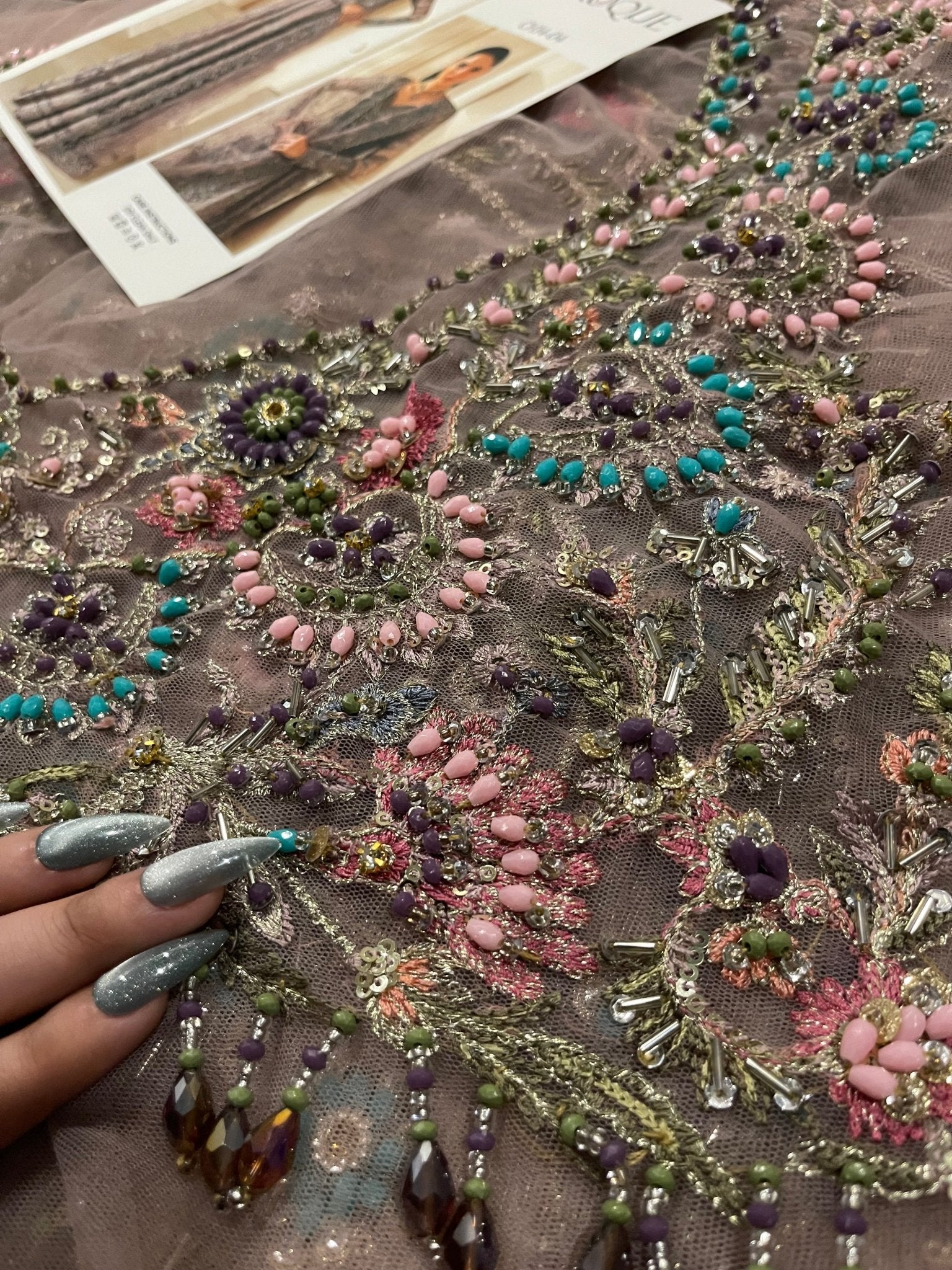 Baroque EMBROIDERED NET CH14-04 - Eemie's Studio