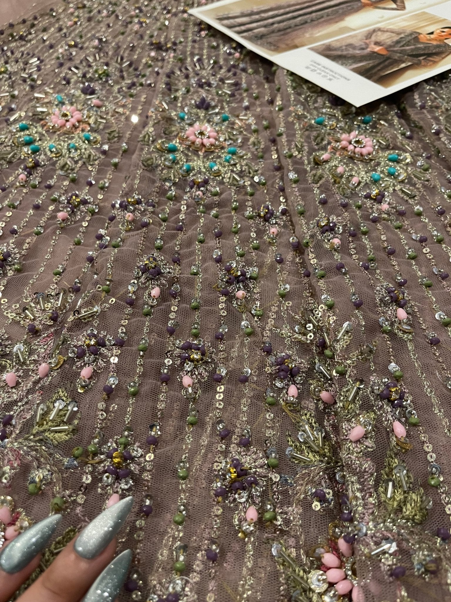 Baroque EMBROIDERED NET CH14-04 - Eemie's Studio