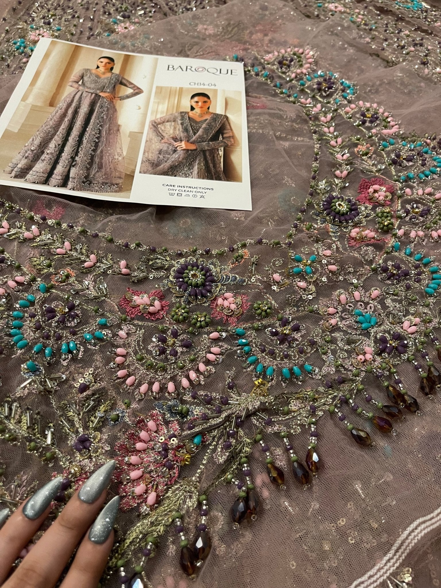 Baroque EMBROIDERED NET CH14-04 - Eemie's Studio