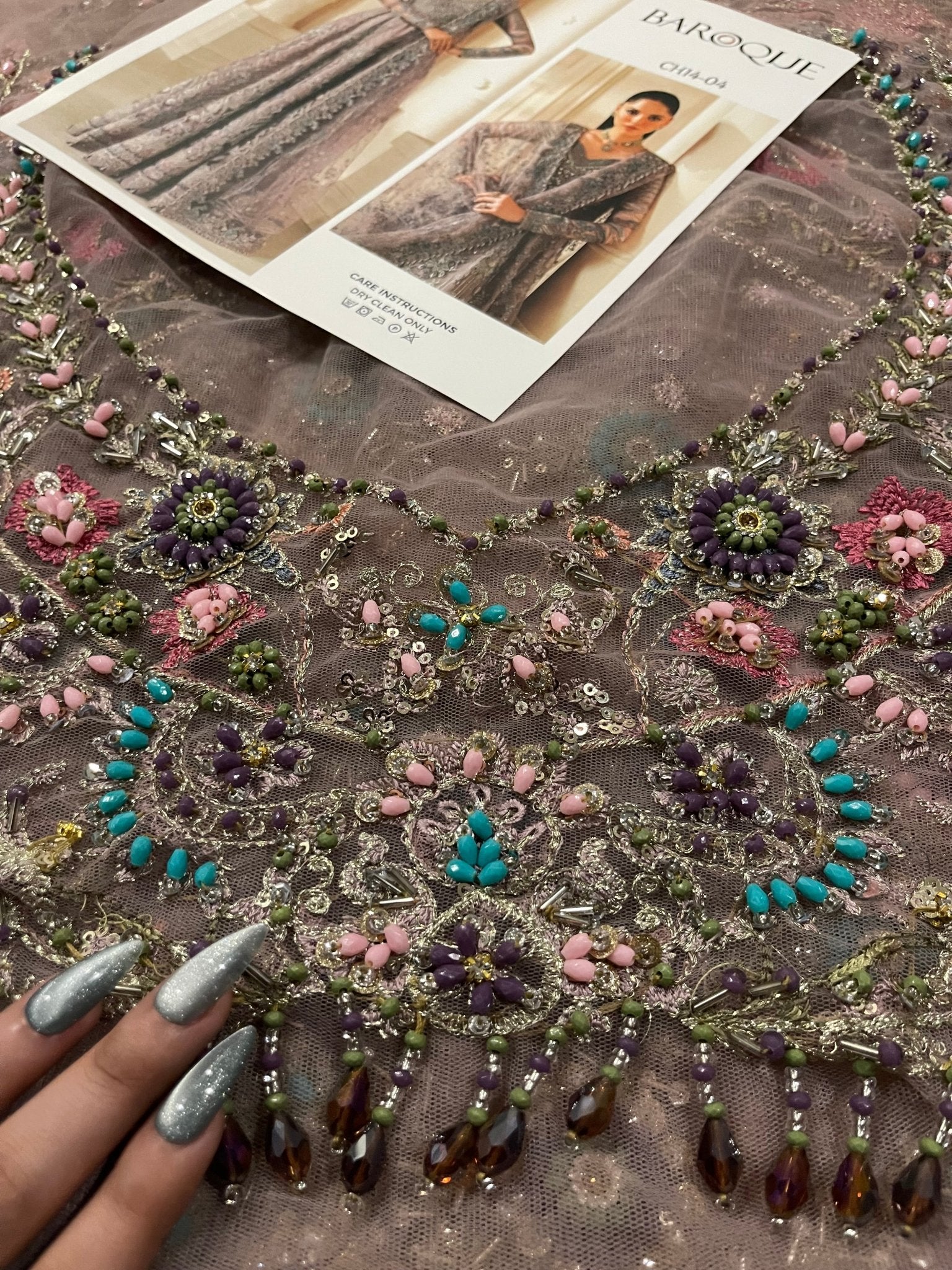 Baroque EMBROIDERED NET CH14-04 - Eemie's Studio