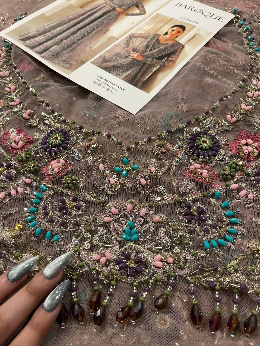 Baroque EMBROIDERED NET CH14-04 - Eemie's Studio