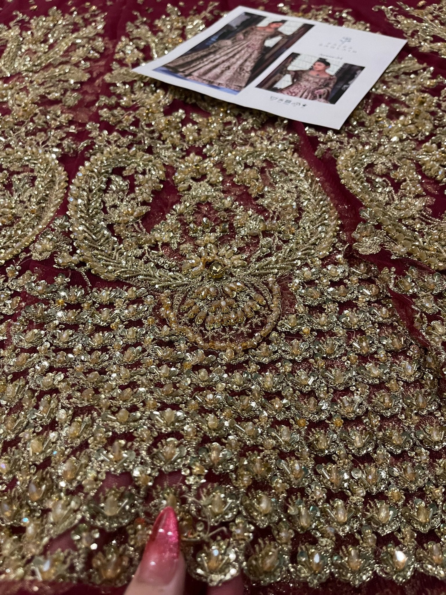 Faiza Saqlain - Ayana (Wine Red Maroon Colour Customised) - Eemie's Studio