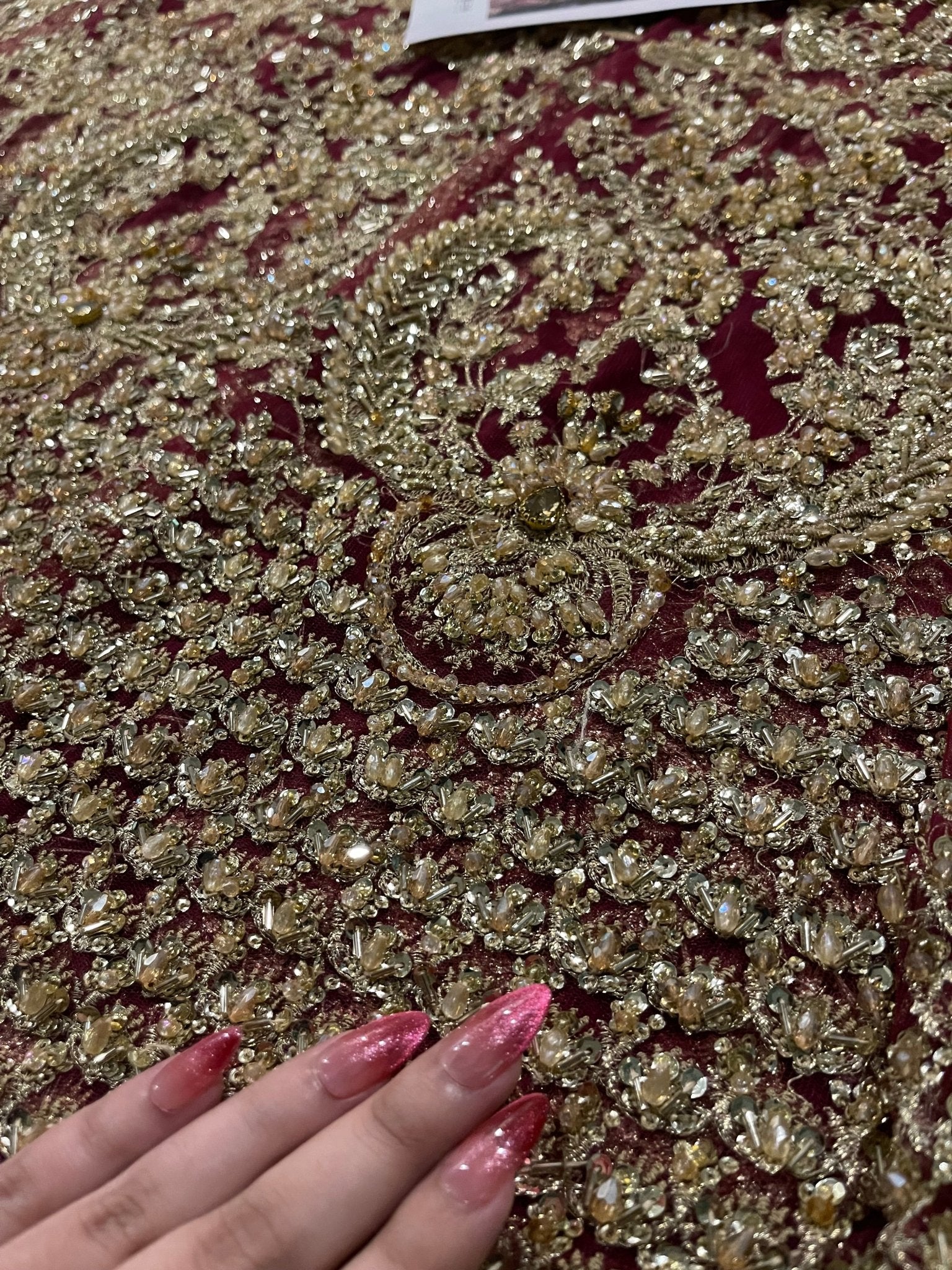Faiza Saqlain - Ayana (Wine Red Maroon Colour Customised) - Eemie's Studio