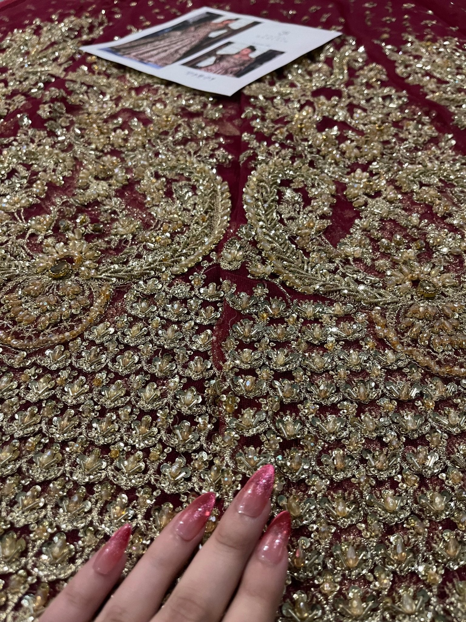 Faiza Saqlain - Ayana (Wine Red Maroon Colour Customised) - Eemie's Studio