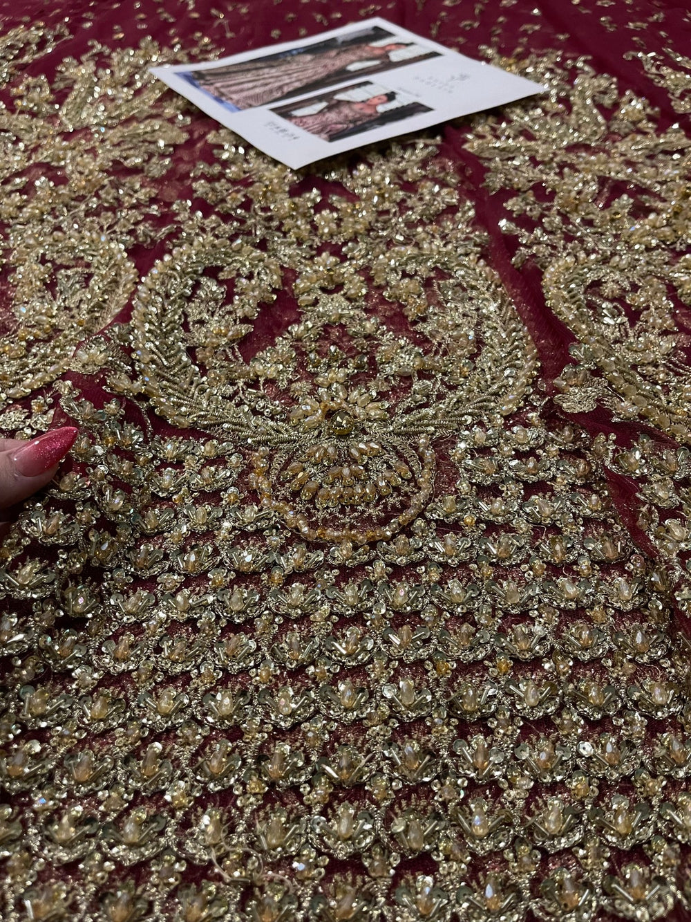 Faiza Saqlain - Ayana (Wine Red Maroon Colour Customised) - Eemie's Studio