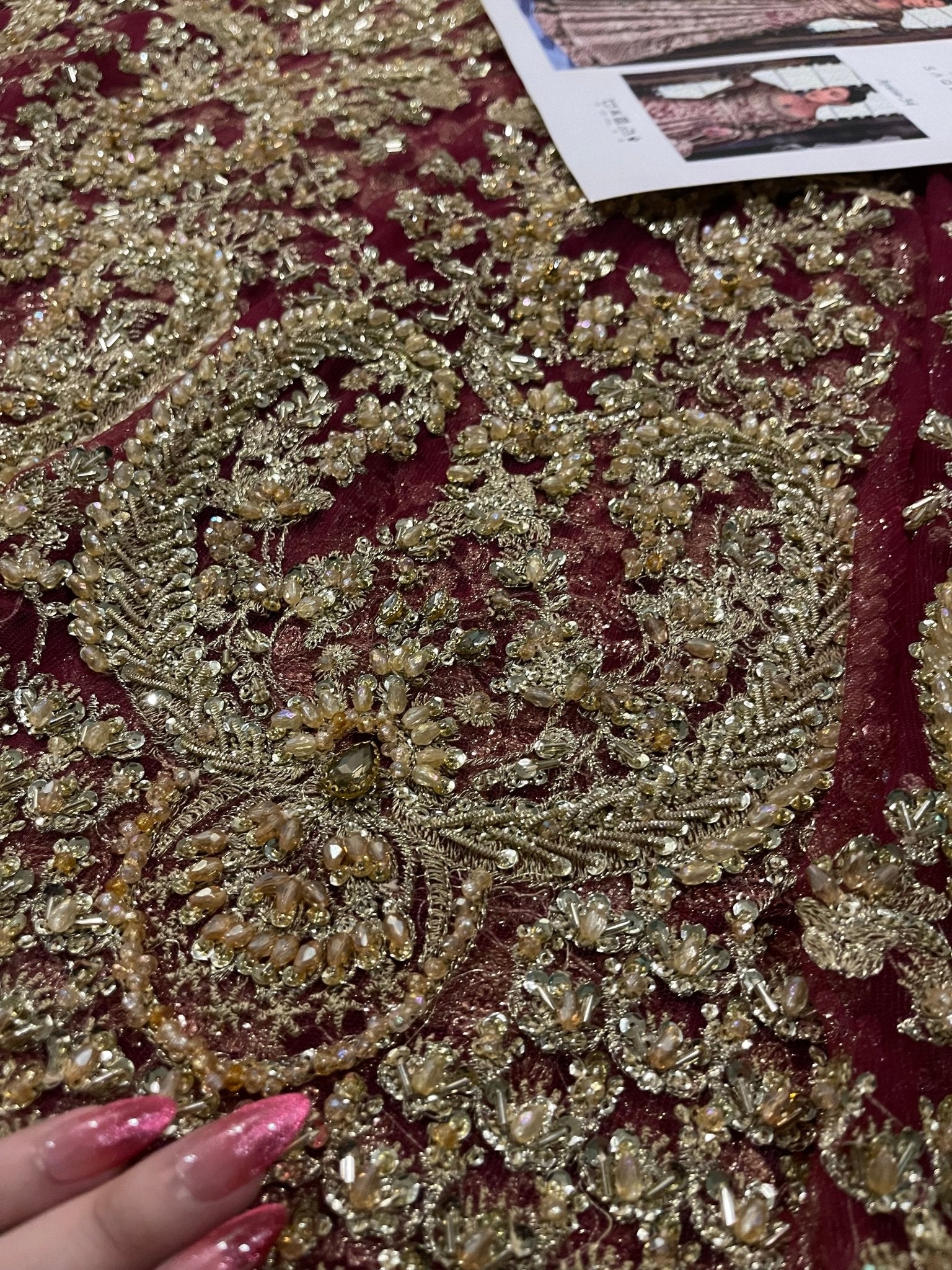 Faiza Saqlain - Ayana (Wine Red Maroon Colour Customised) - Eemie's Studio