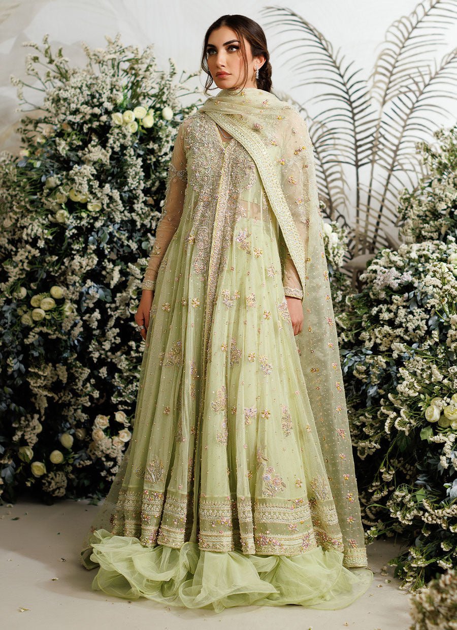 Farah Talib Aziz - Eliza kiwi tulle kalidaar - Eemie's Studio