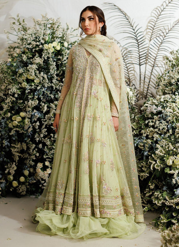 Farah Talib Aziz - Eliza kiwi tulle kalidaar - Eemie's Studio