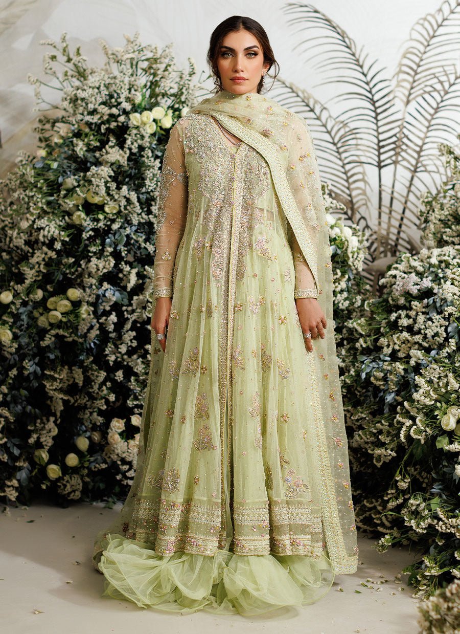 Farah Talib Aziz - Eliza kiwi tulle kalidaar - Eemie's Studio