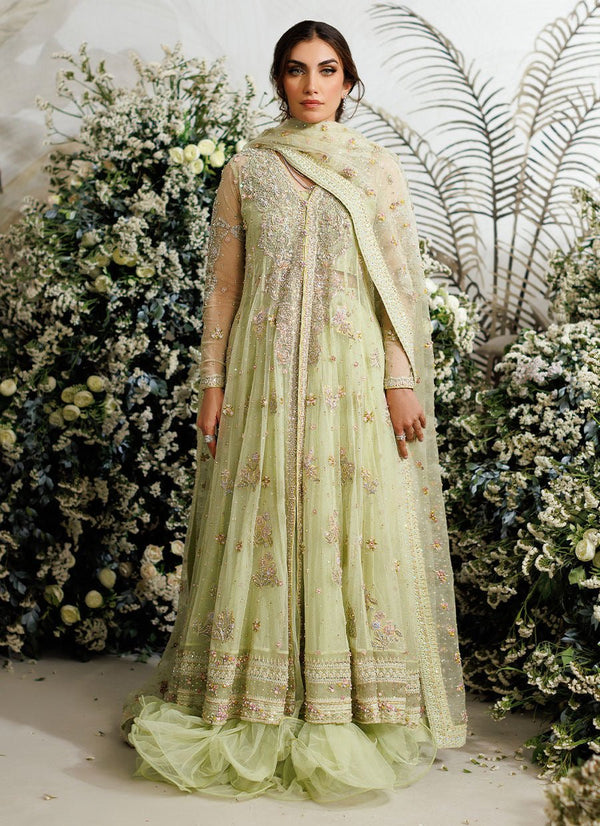 Farah Talib Aziz - Eliza kiwi tulle kalidaar - Eemie's Studio