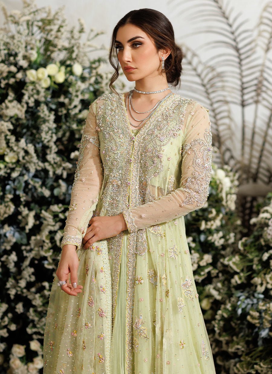 Farah Talib Aziz - Eliza kiwi tulle kalidaar - Eemie's Studio
