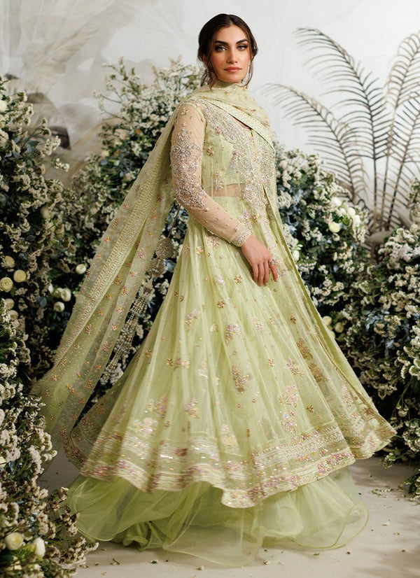 Farah Talib Aziz - Eliza kiwi tulle kalidaar - Eemie's Studio