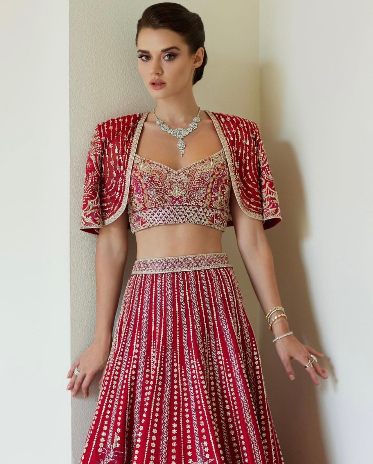 Faraz Manan - Red Bridal Couture Secondary image