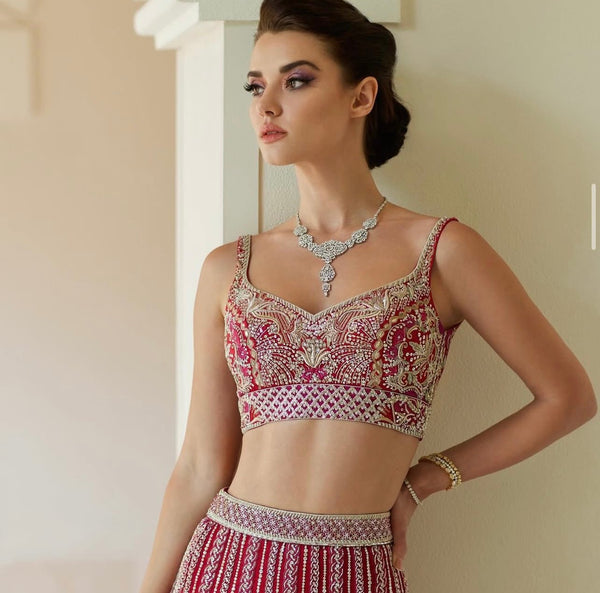 Faraz Manan - Red Bridal Couture - Eemie's Studio