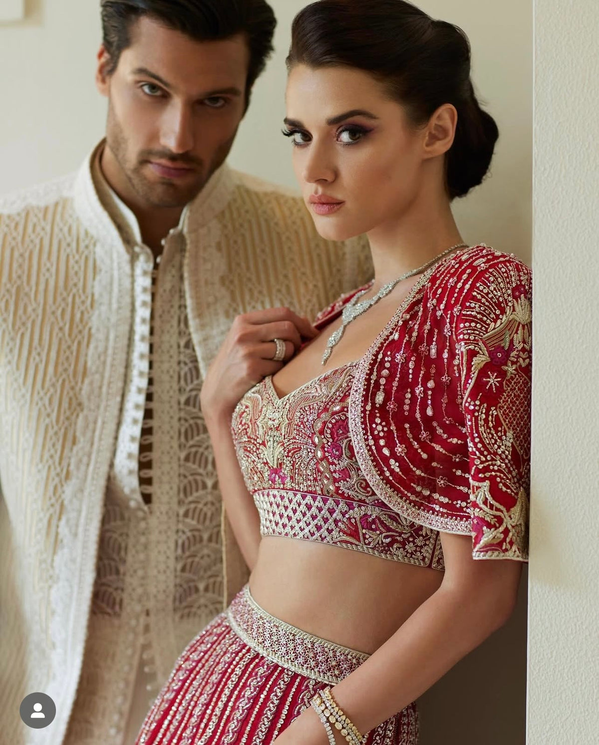 Faraz Manan - Red Bridal Couture - Eemie's Studio