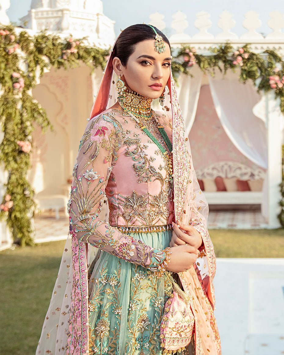 Gulaal JOLI EMBROIDERED NET 3-PIECE WS-03 - Eemie's Studio