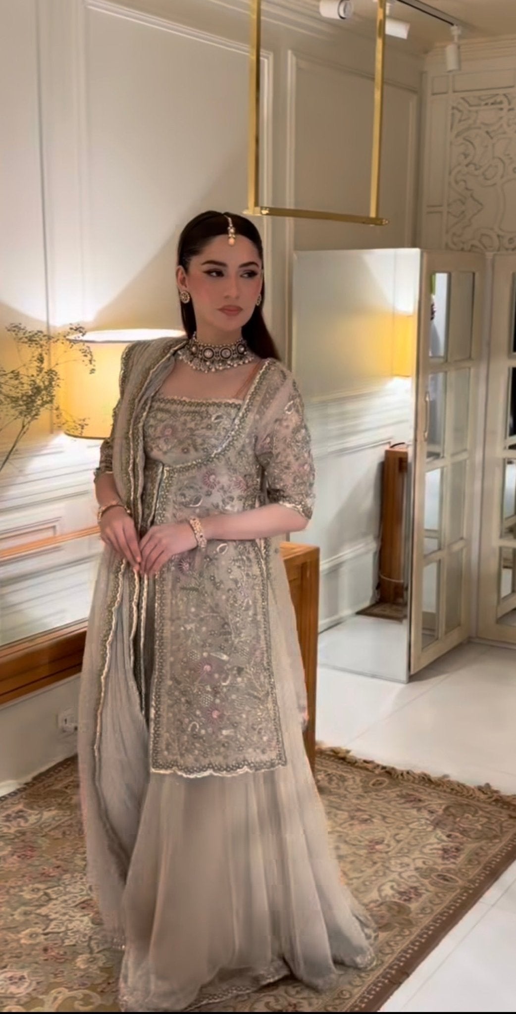Haris Shakeel - Aleena Khan (Champagne Onion Pink Colour Customised) - Eemie's Studio