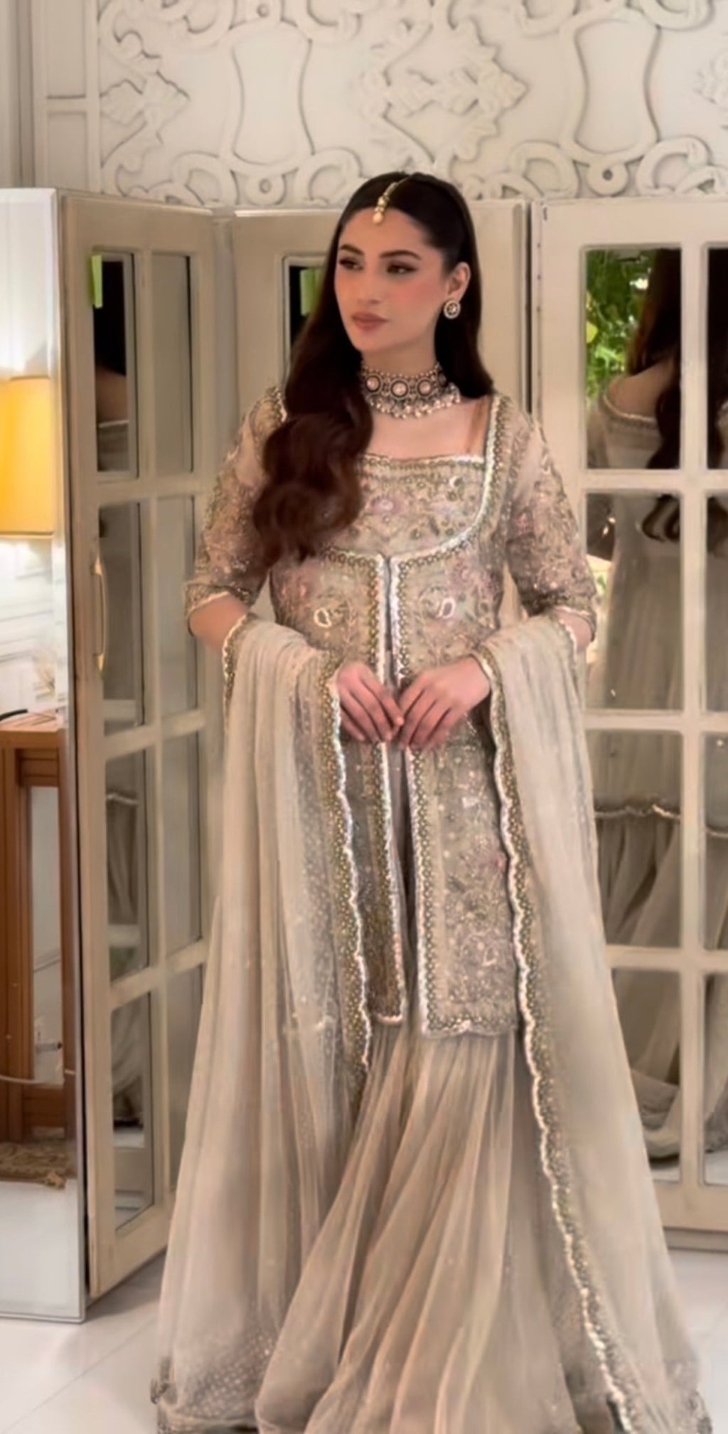 Haris Shakeel - Aleena Khan (Champagne Onion Pink Colour Customised) - Eemie's Studio
