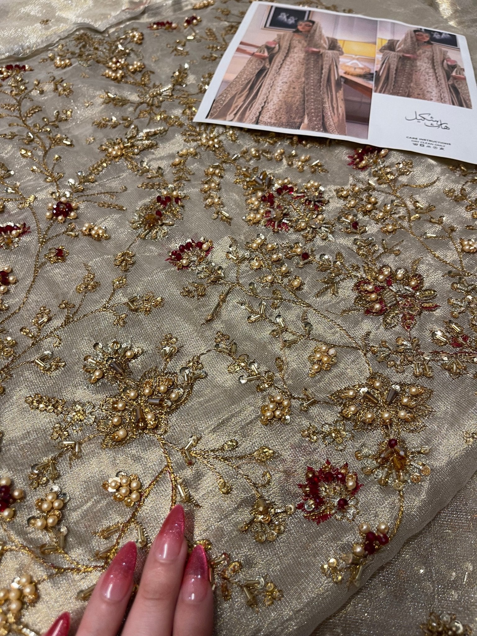Haris Shakeel – Maharani (Ivory Gold) - Eemie's Studio