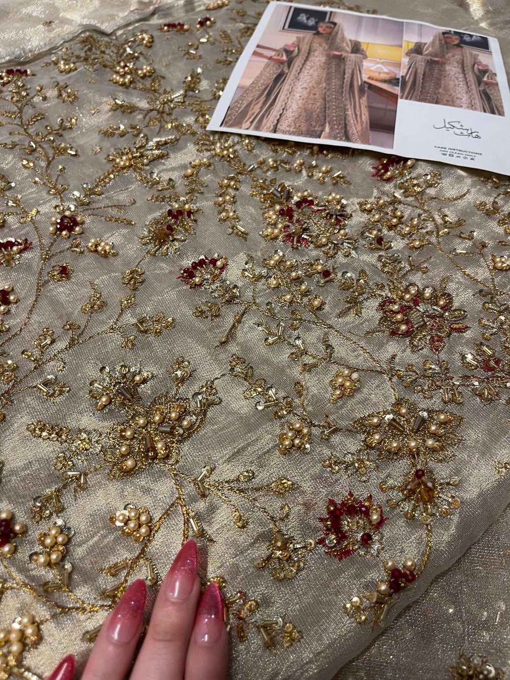 Haris Shakeel – Maharani (Ivory Gold) - Eemie's Studio