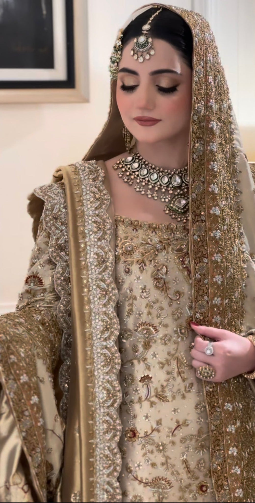 Haris Shakeel – Maharani (Ivory Gold) - Eemie's Studio