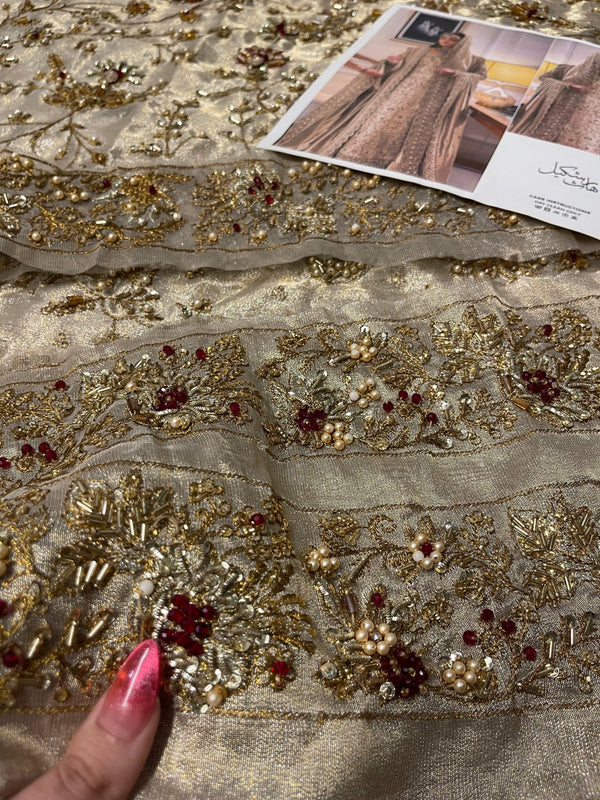 Haris Shakeel – Maharani (Ivory Gold) - Eemie's Studio
