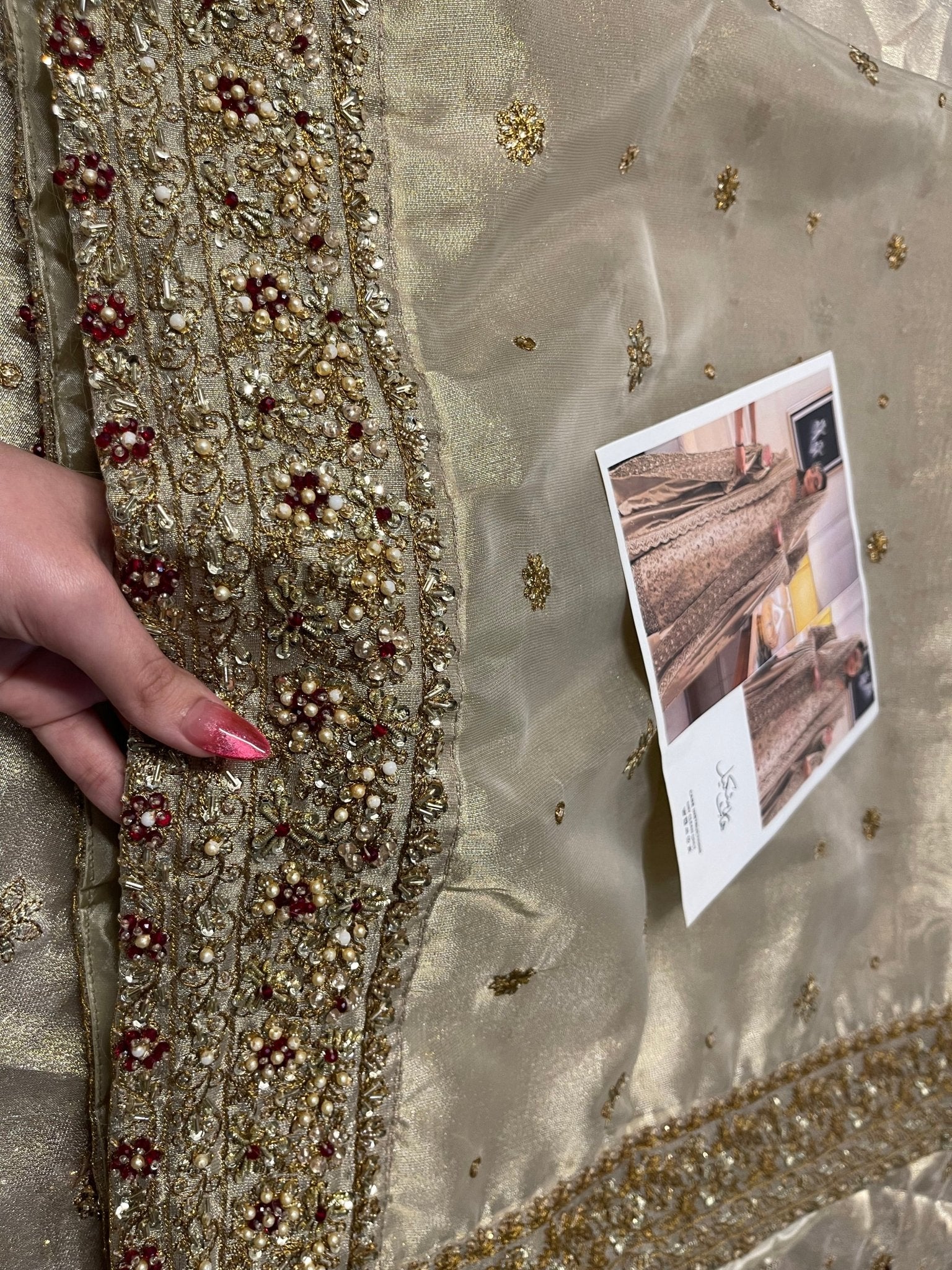 Haris Shakeel – Maharani (Ivory Gold) - Eemie's Studio