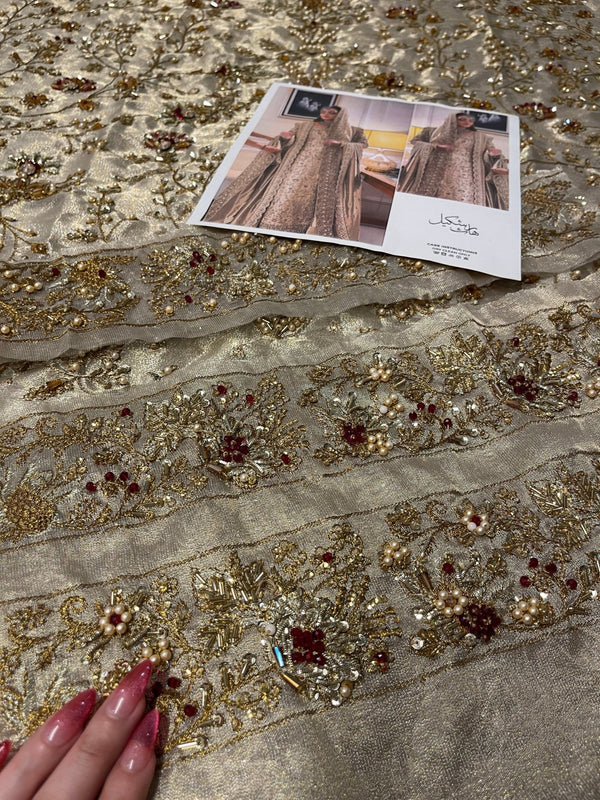 Haris Shakeel – Maharani (Ivory Gold) - Eemie's Studio