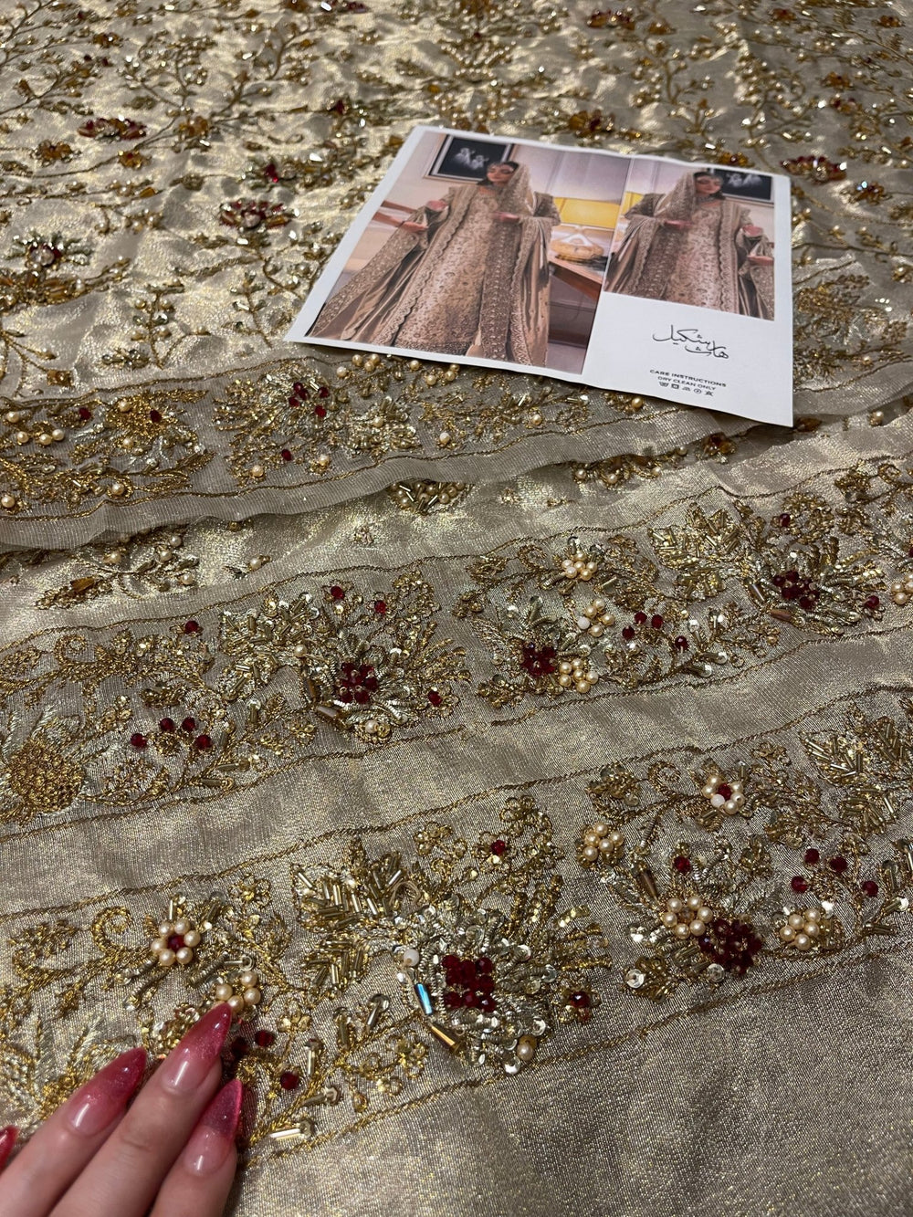 Haris Shakeel – Maharani (Ivory Gold) - Eemie's Studio