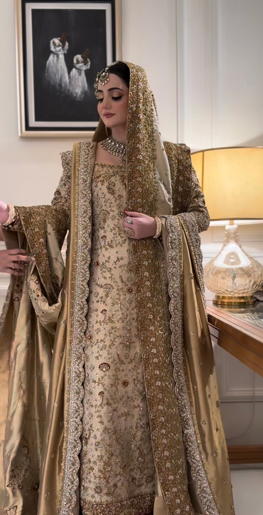 Haris Shakeel – Maharani (Ivory Gold) - Eemie's Studio