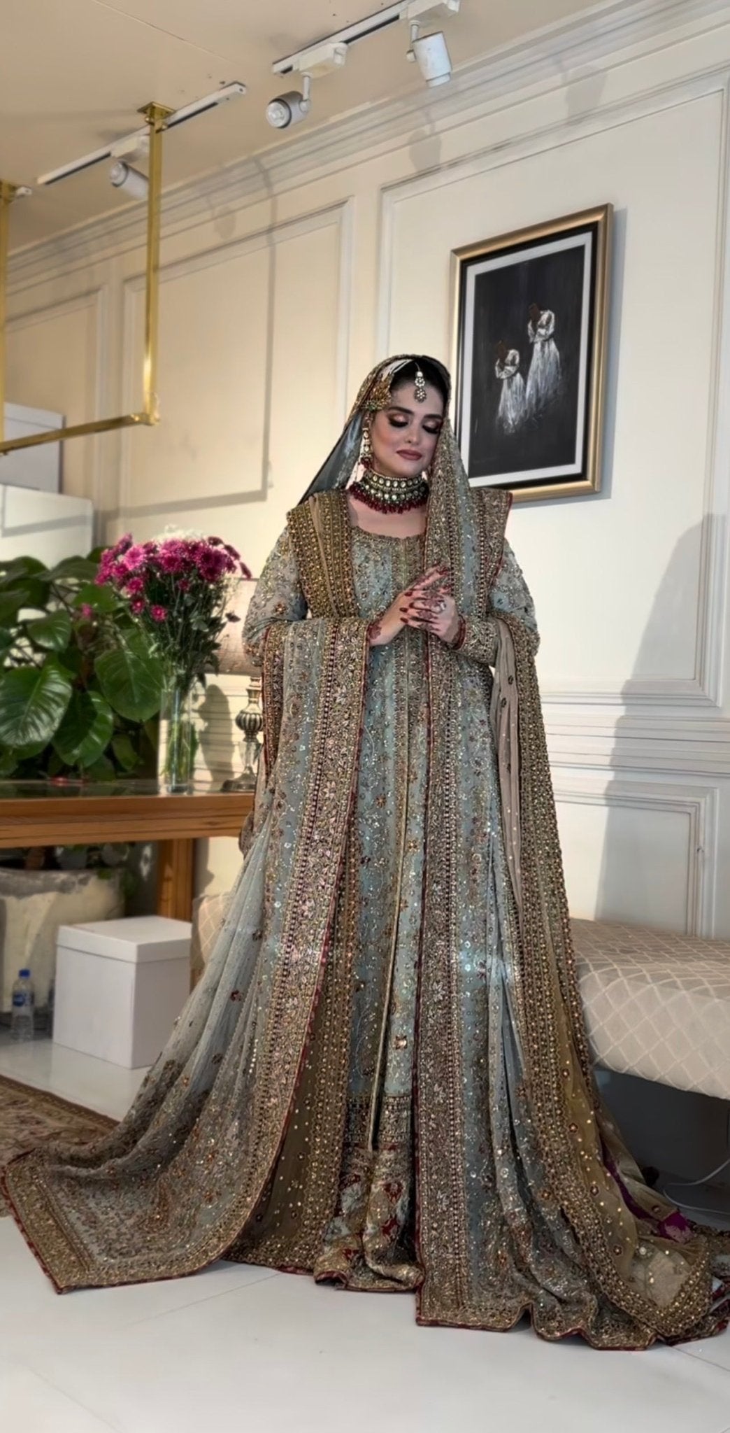 Haris Shakeel - Maharani (Light Cinderella Blue) - Eemie's Studio