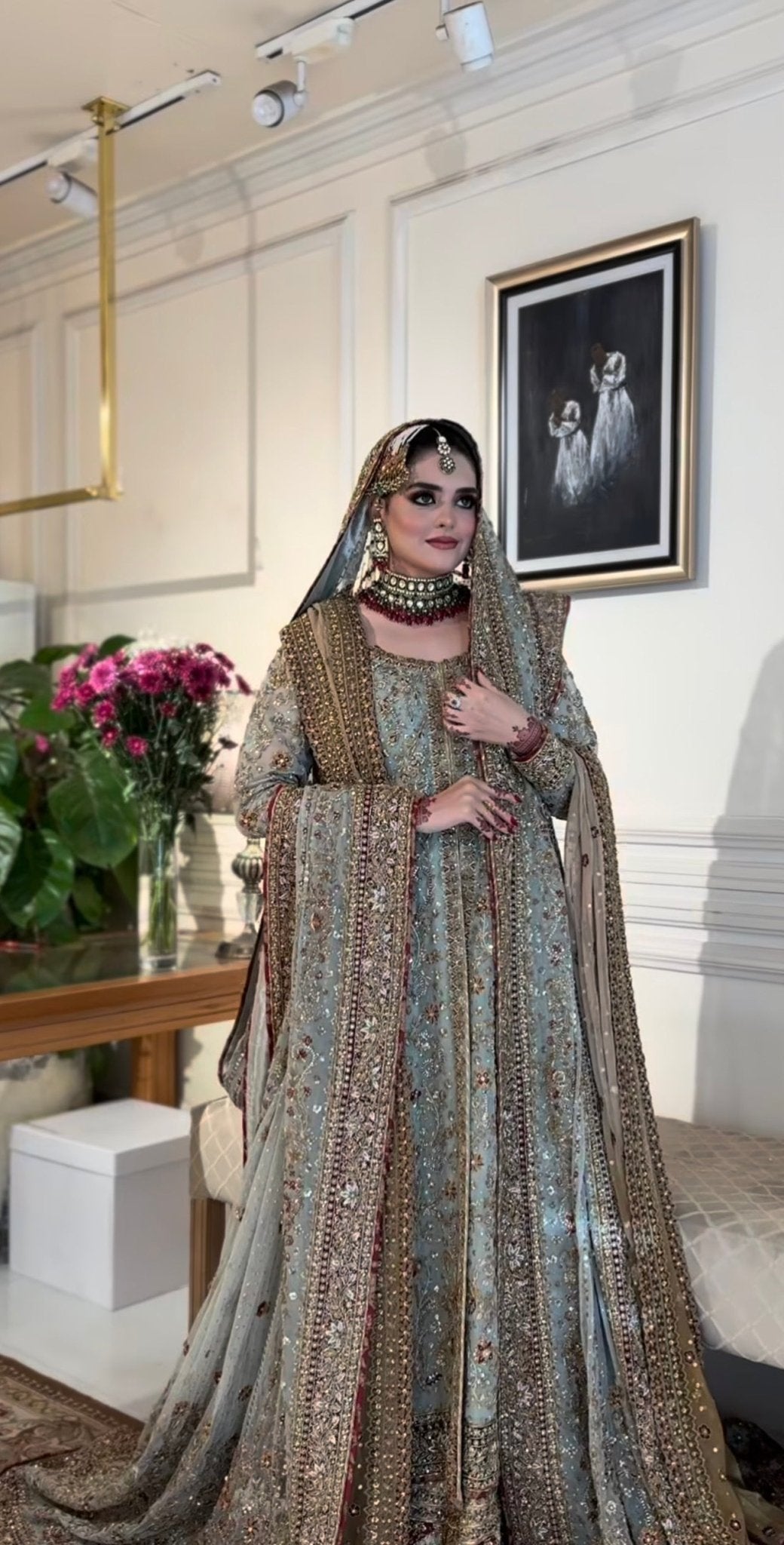 Haris Shakeel - Maharani (Light Cinderella Blue) - Eemie's Studio