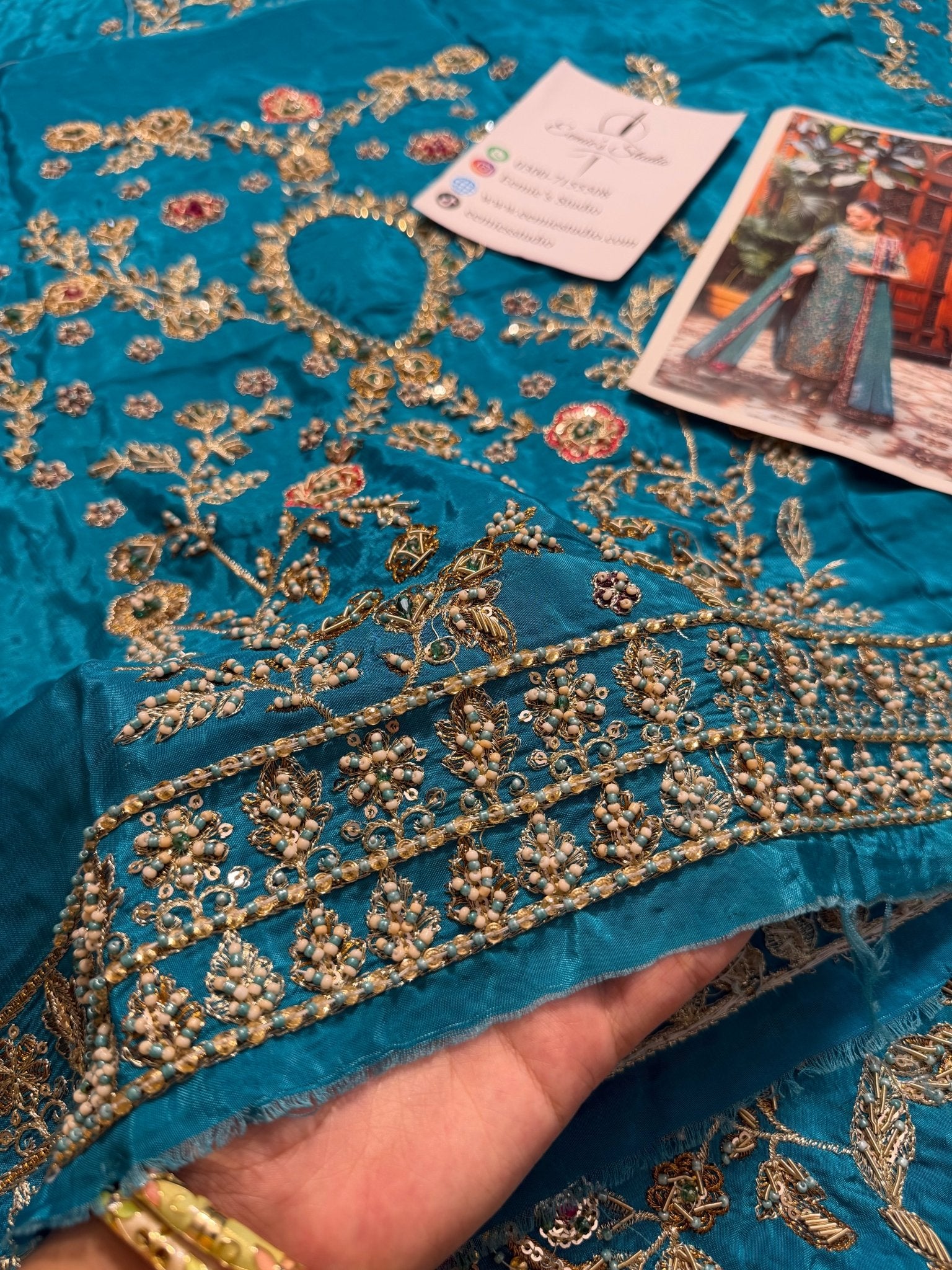 Haris Shakeel - Peacock Teal Ensemble - Eemie's Studio