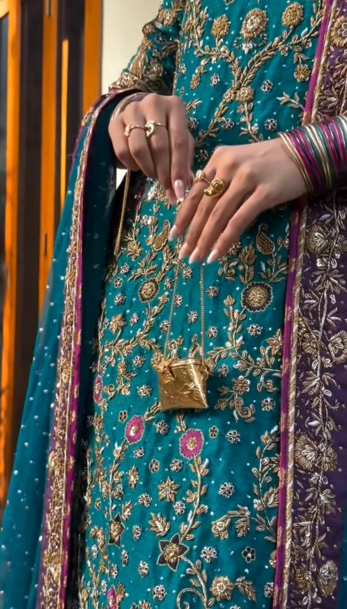 Haris Shakeel - Peacock Teal Ensemble - Eemie's Studio