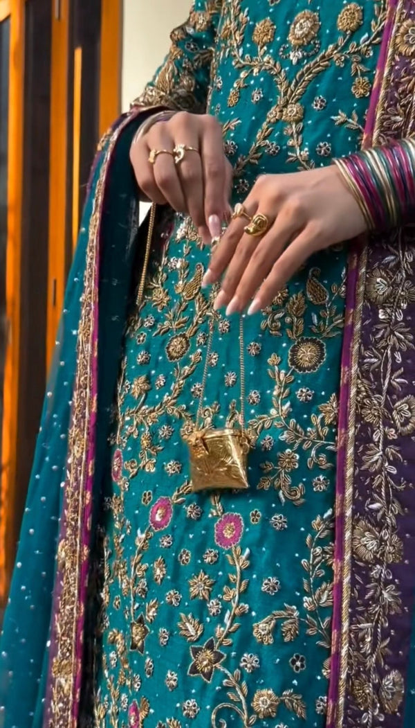 Haris Shakeel - Peacock Teal Ensemble - Eemie's Studio