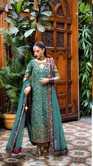 Haris Shakeel - Peacock Teal Ensemble - Eemie's Studio