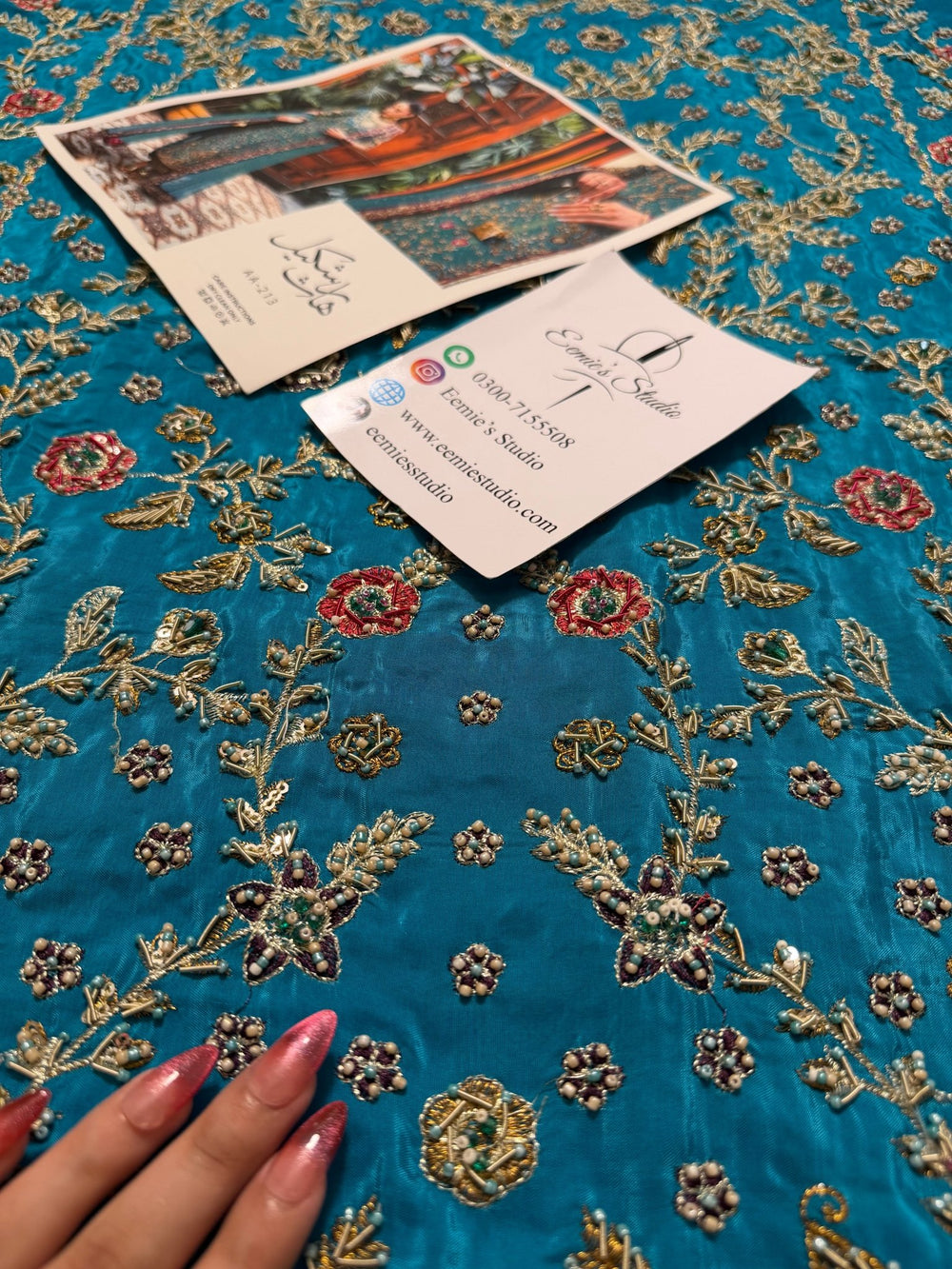Haris Shakeel - Peacock Teal Ensemble - Eemie's Studio