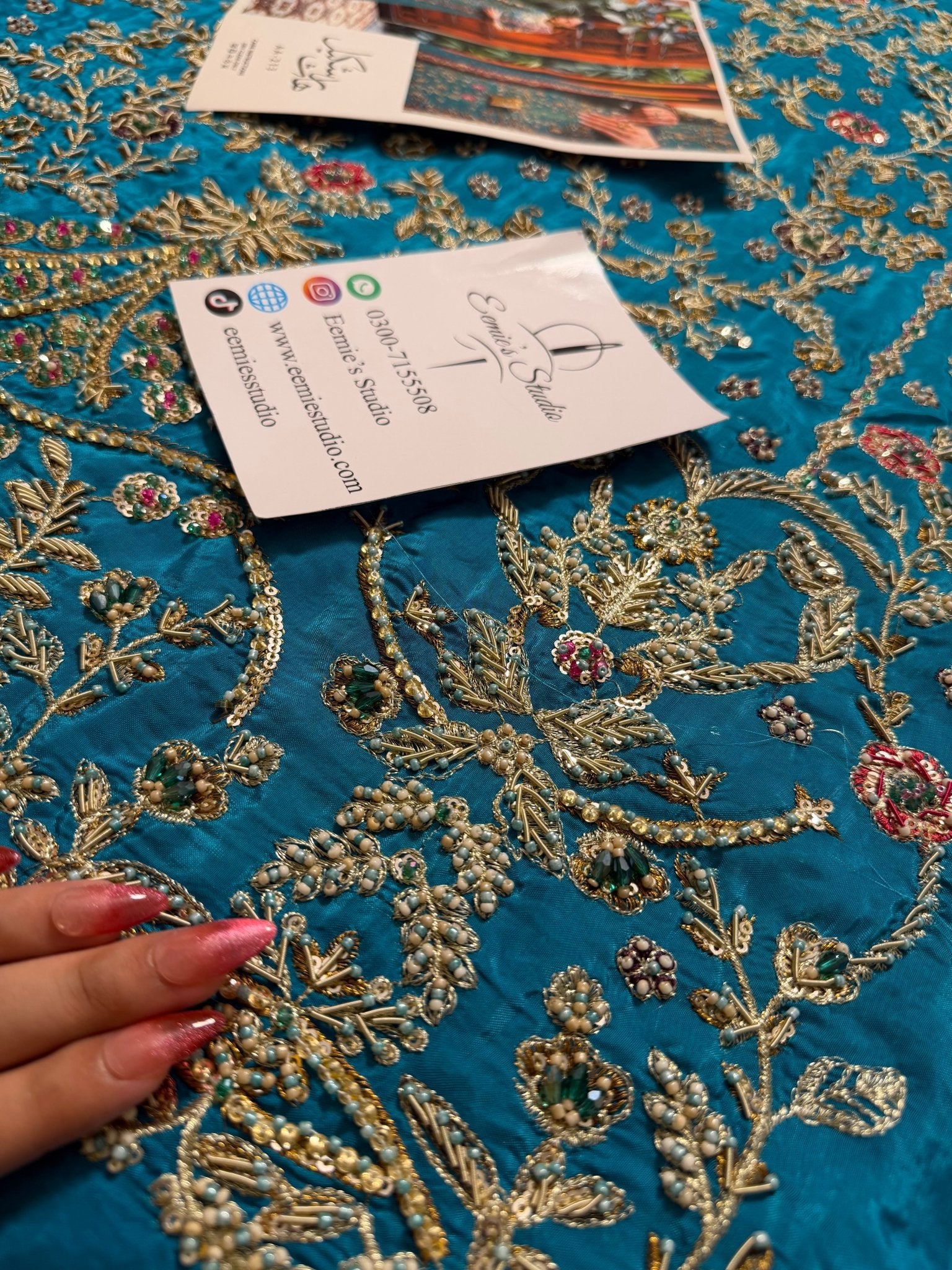Haris Shakeel - Peacock Teal Ensemble - Eemie's Studio