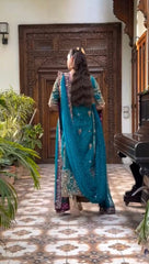 Haris Shakeel - Peacock Teal Ensemble - Eemie's Studio