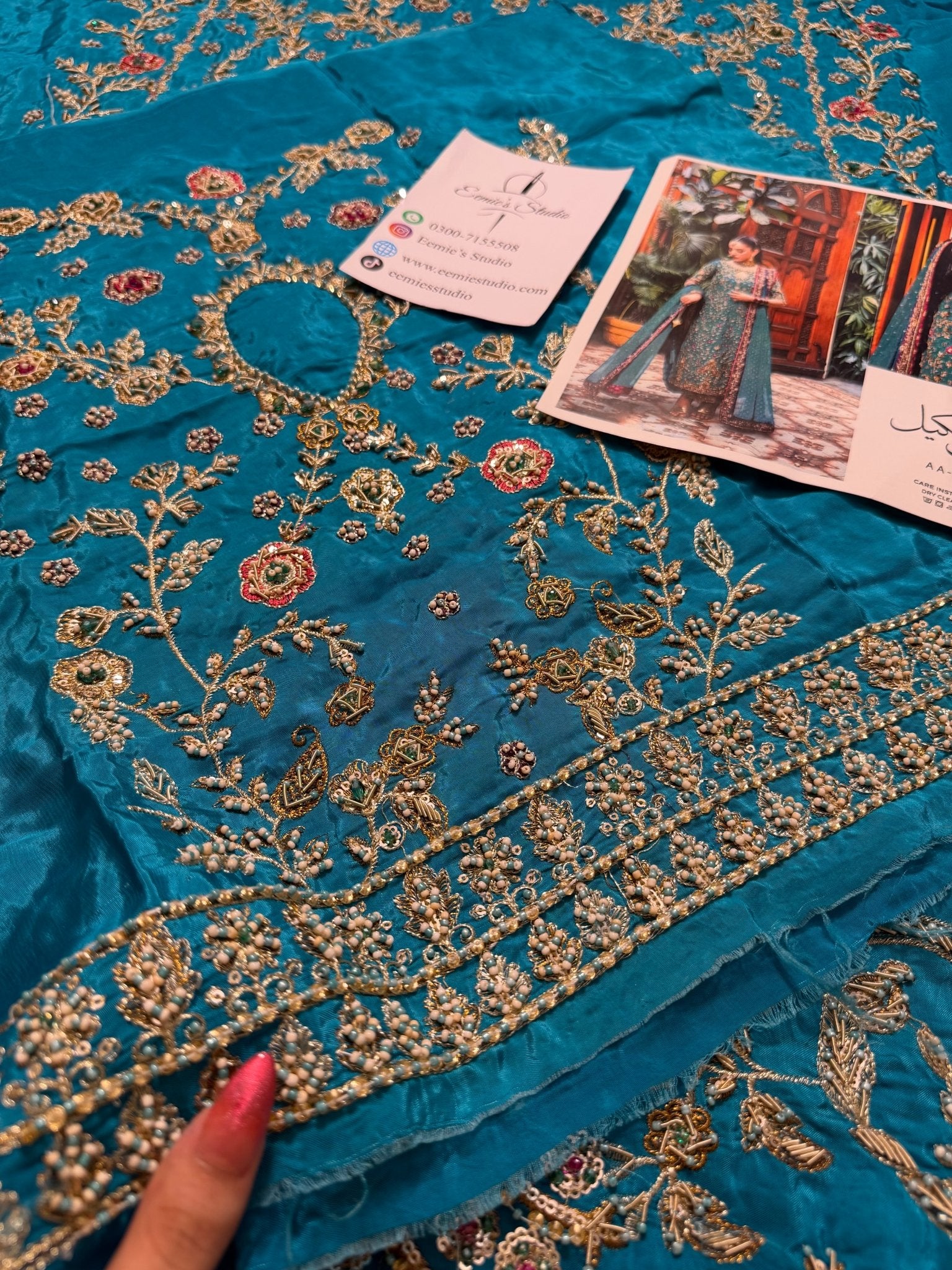 Haris Shakeel - Peacock Teal Ensemble - Eemie's Studio