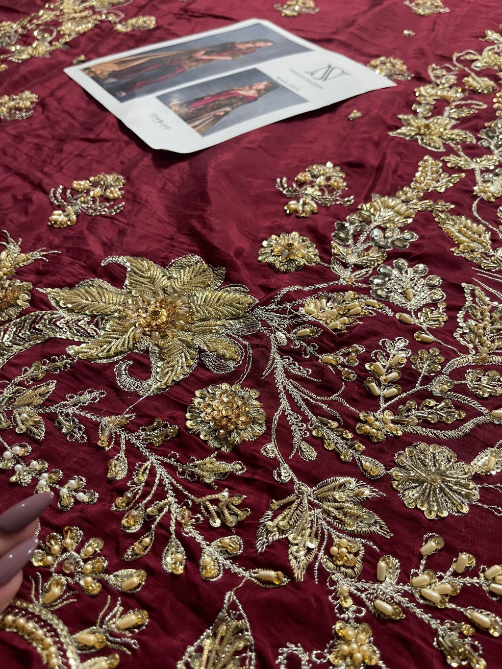 House Of Sehrish Nadeem - Maroon ensemble - Eemie's Studio