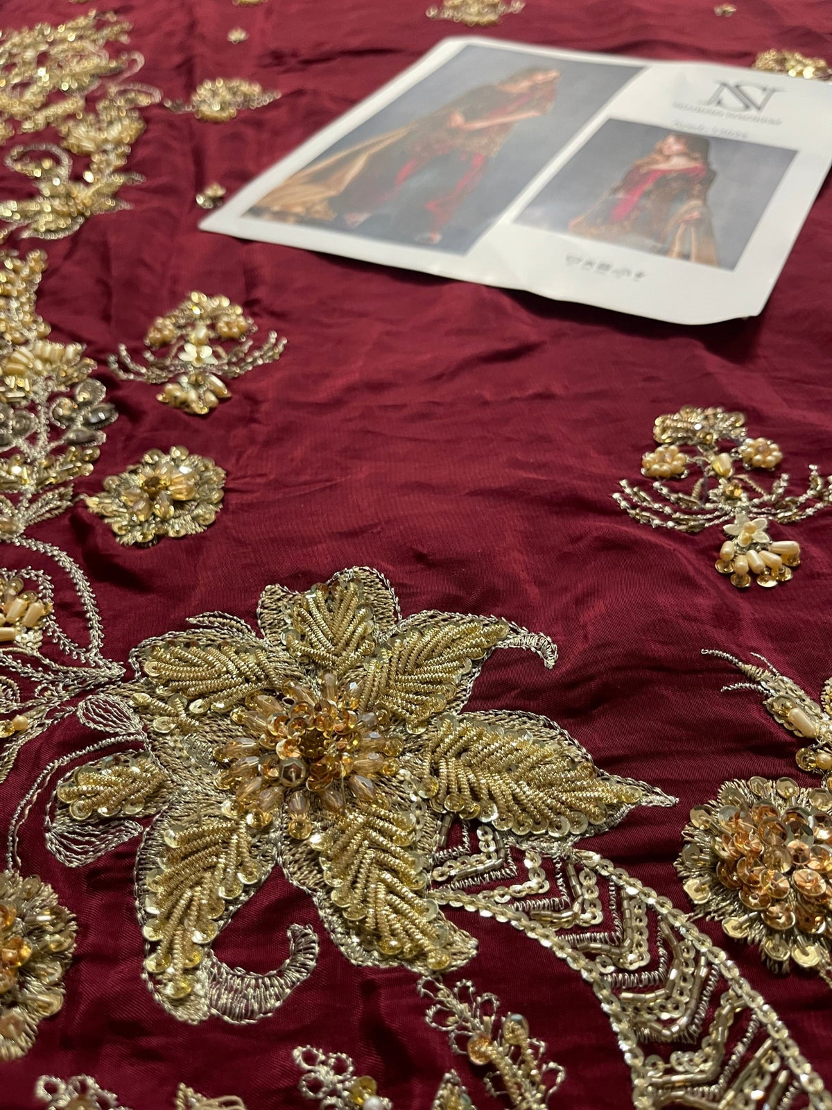 House Of Sehrish Nadeem - Maroon ensemble - Eemie's Studio
